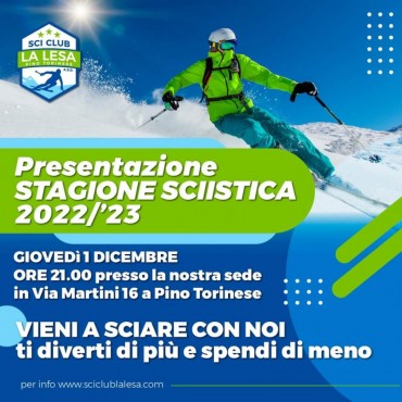 SAVE THE DATE: Presentazione stagione sciistica 2022-2023
